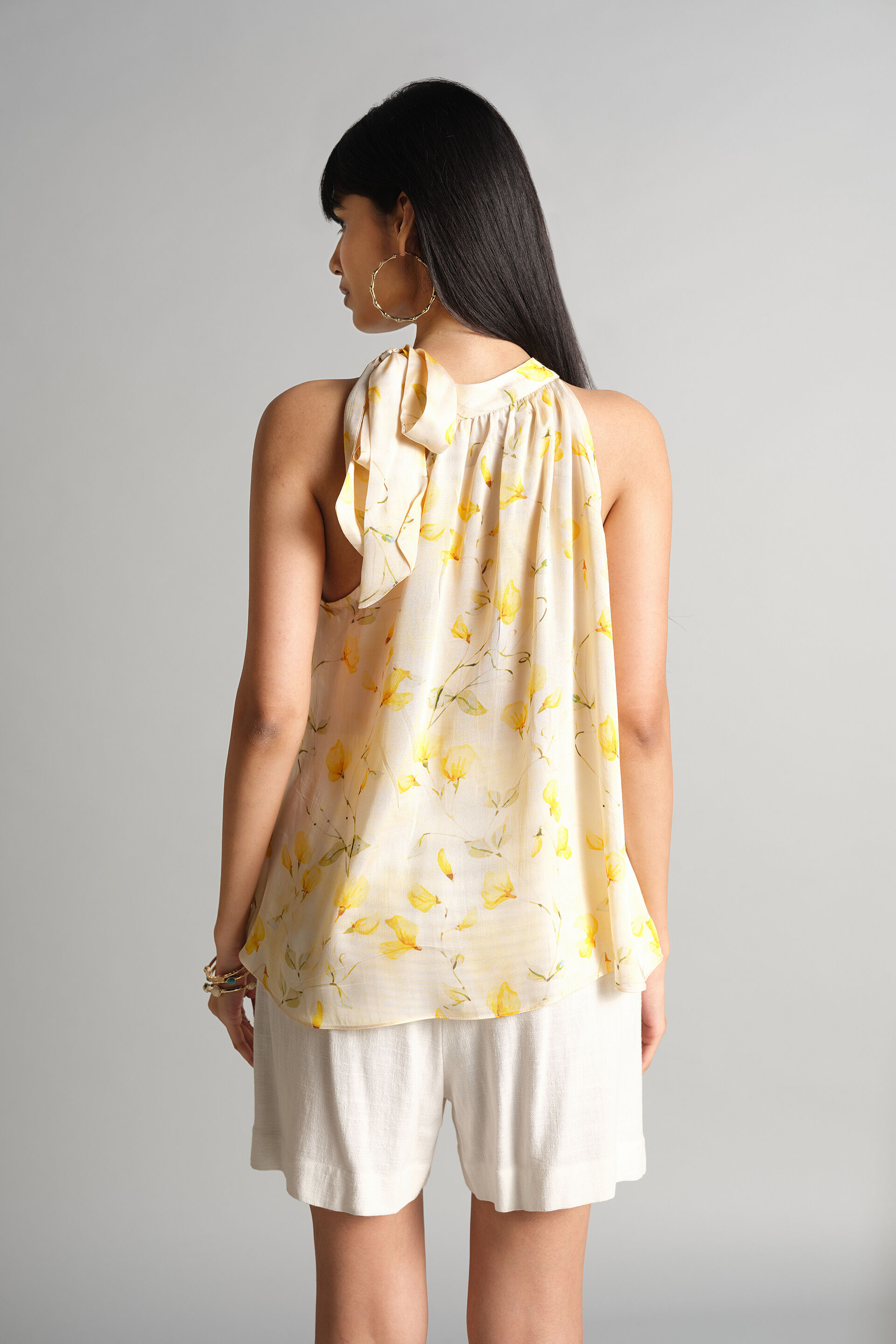 Yellow Bloom Top, Yellow, image 5